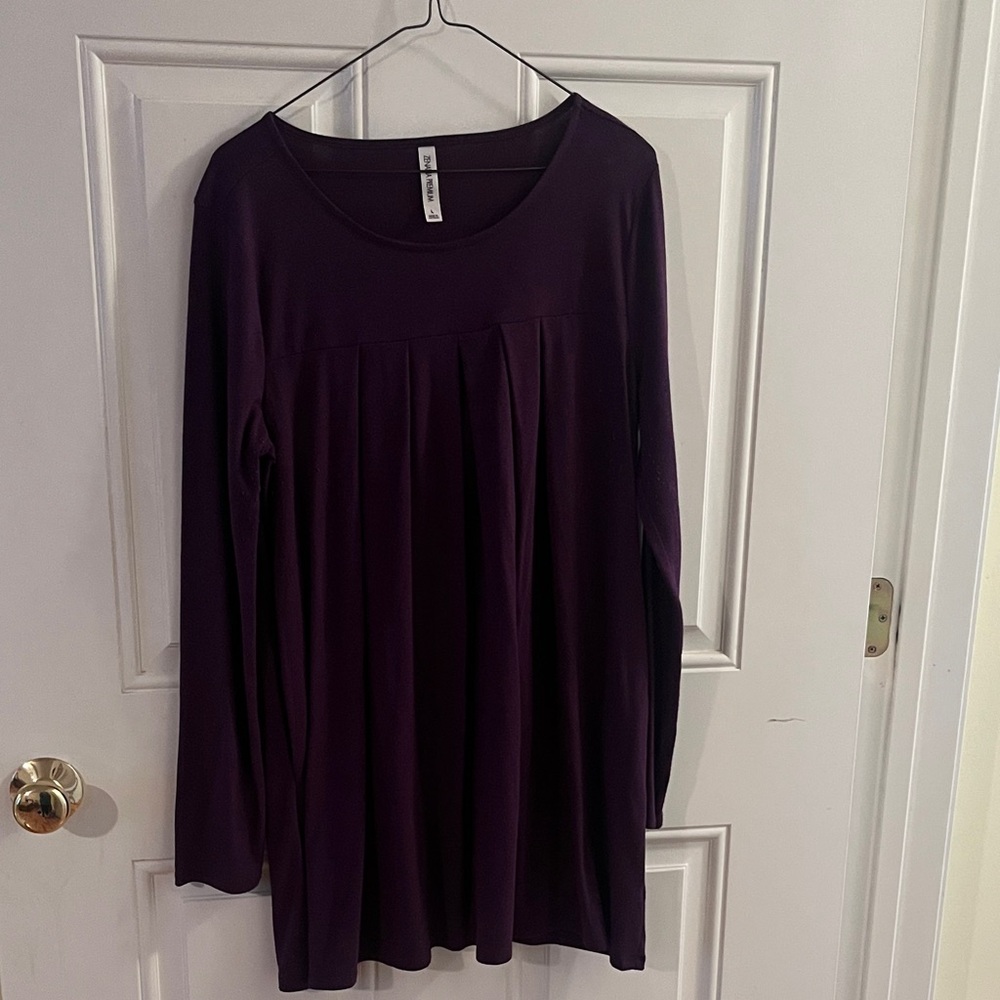 Zenana Outfitters Deep Purple Top